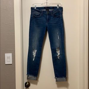 Slightly Ripped Blue Jeans